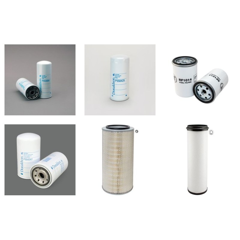 VOLVO A 25C Filter Service Kit Air Oil Fuel Filters w/VOLVO TD 73KCE/KCH Eng.