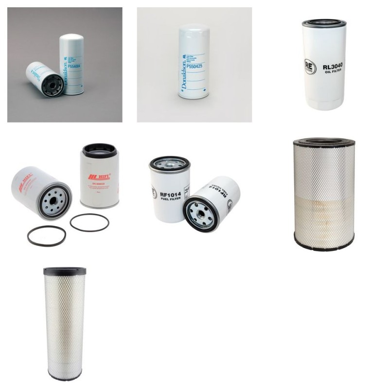 Filter Kit for Volvo A 30C Filter Service Kit Air Oil Fuel Filters with Volvo TD103KBE/6T engine
