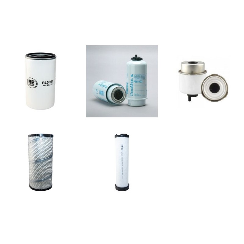 Filter Kit for Volvo MC 115 C Filter Service Kit Air Oil Fuel Filters with TCAE-55 engine  YR 2012-