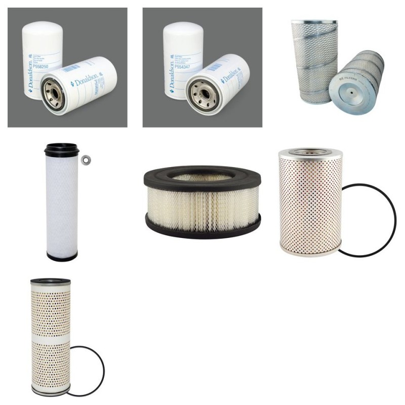 VOLVO DR 860 Filter Service Kit w/VOLVO TD50A Eng. SN  Fuel Filter -spinon