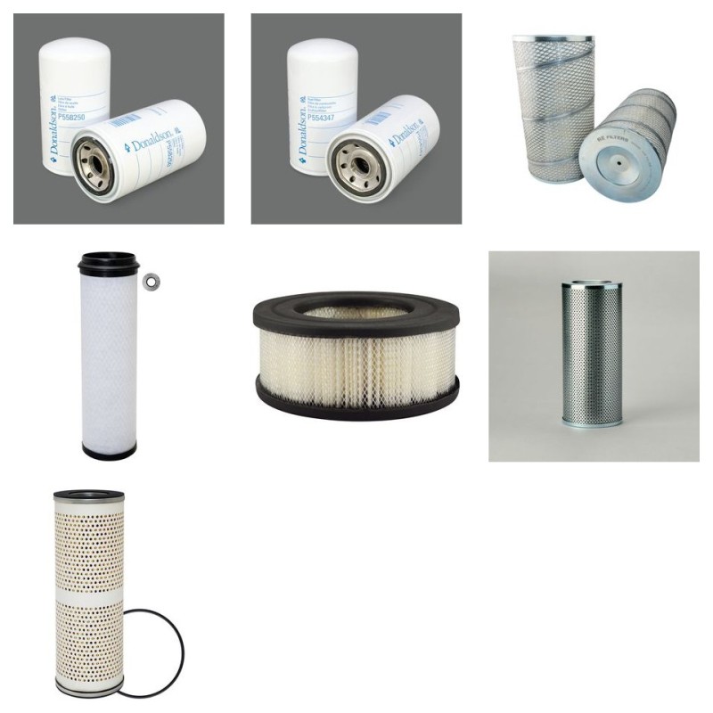 Filter Kit for Volvo DR 860T/ TL Filter Service Kit with Volvo TD50B engine Serial No Fuel Filter -spinon