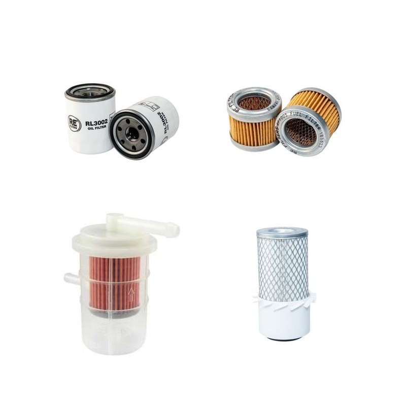 Filter Kit for Volvo EC14 Filter Service Kit Air, Oil, Fuel Filters