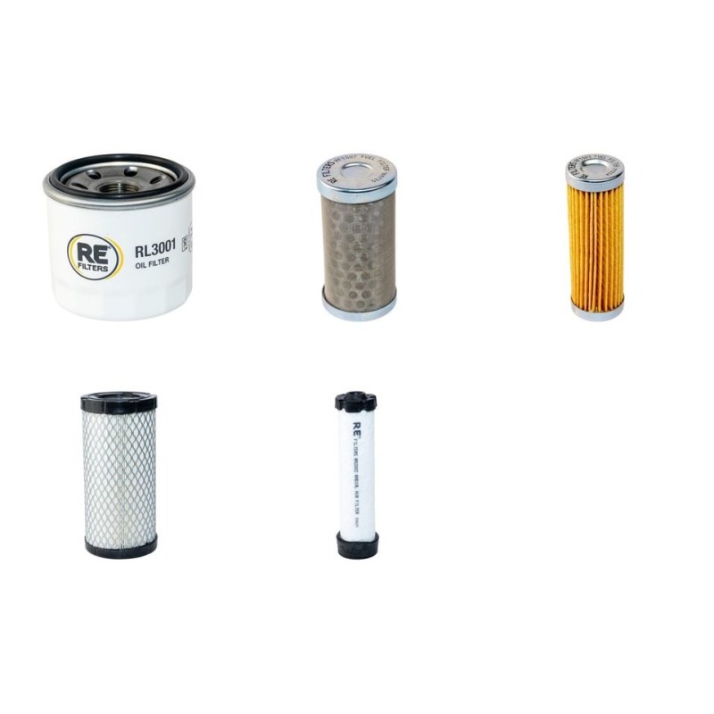 Filter Kit for Volvo EC 18D Filter Service Kit Air Oil Fuel Filters with Volvo D0.9-EF08 engine  YR 2015