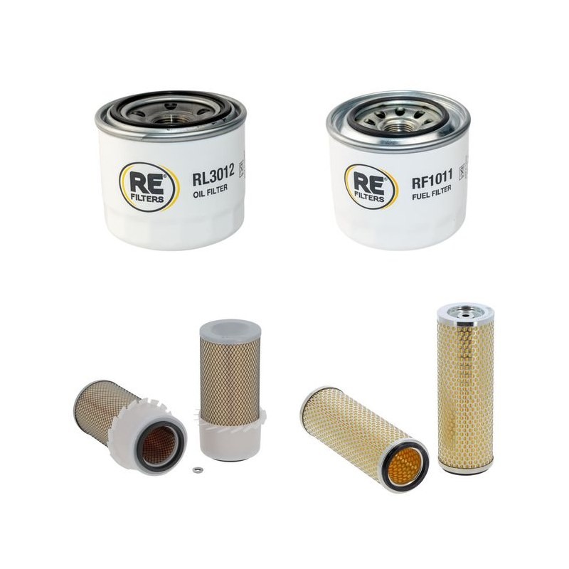Filter Kit for Volvo EC 55 Filter Service Kit with Yanmar 4TNE94-SM engine Air, Oil, Fuel Filters Yr -2003