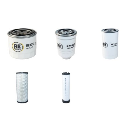 Filter Kit for Volvo EC 55 B (PRO) Filter Service Kit Air Oil Fuel Filters with Yanmar 4TNV 94-XVC1E engine  YR 2003-