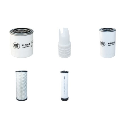 Filter Kit for Volvo EC 55C Filter Service Kit Air Oil Fuel Filters with Volvo D 3.1 TIER 3 engine