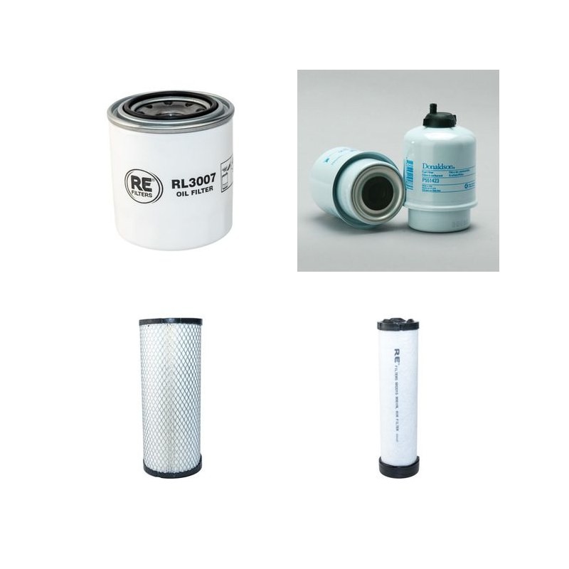 Filter kit suitable for CAT 904 Serial No B4L653- Air Oil Fuel Filters