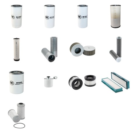 VOLVO EC 180C/ EW 180C Filter Service Kit w/Volvo D6D-Ebe3/Ece3 Eng. 2008-