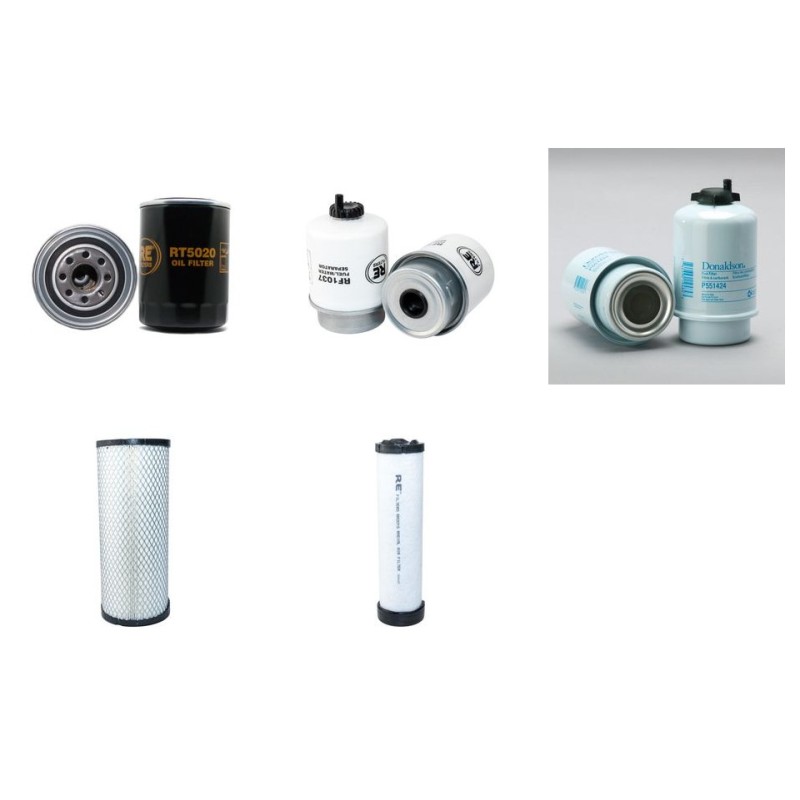 Filter kit suitable for CAT 906 with Perkins YPKXL03.OUA1 Engine Serial No 6ZS1- Air Oil Fuel Filters