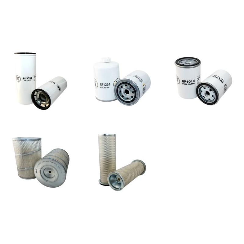 Filter Kit for Volvo EC 240 Filter Service Kit Air Oil Fuel Filters with Cummins C 8.3C engine  YR 1996-2001