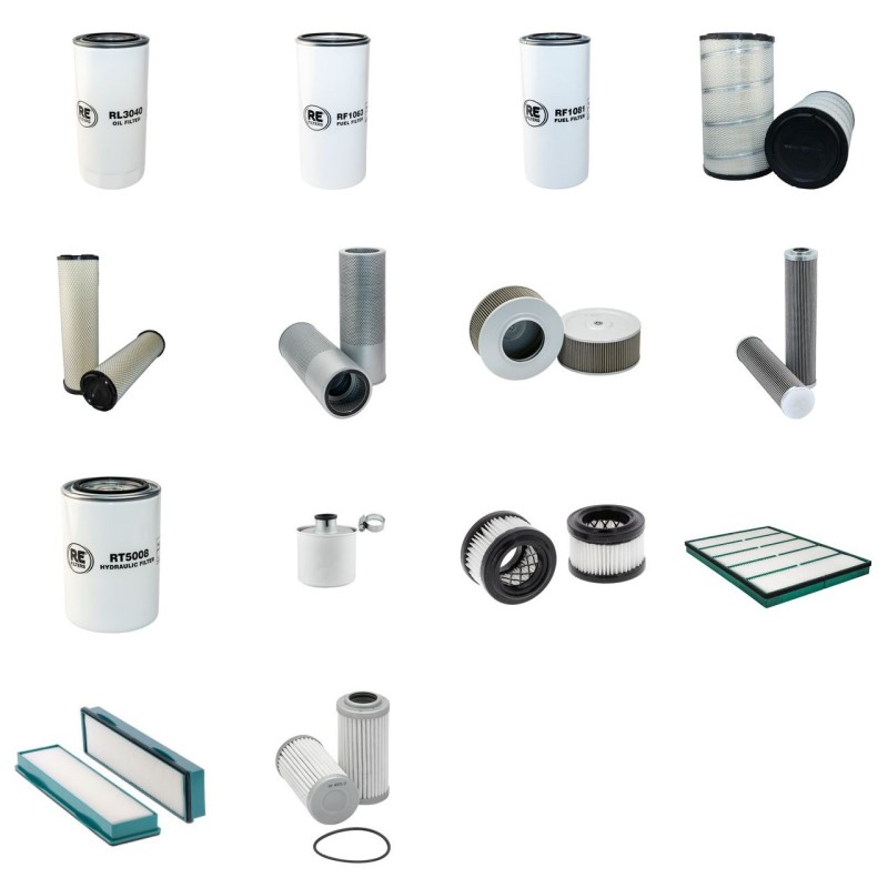 Filter Kit for Volvo EC 300D Filter Service Kit with Volvo D 8H engine