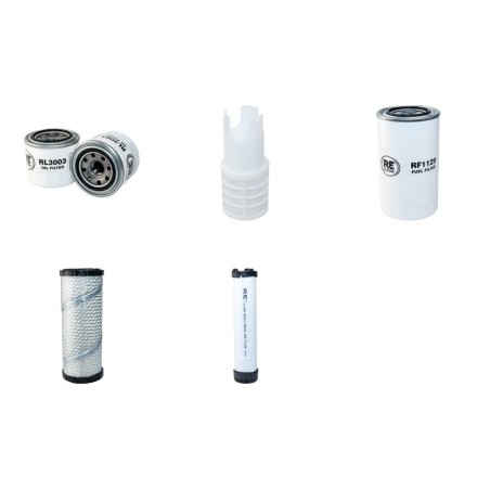 Filter Kit for Volvo ECR 38 Filter Service Kit Air Oil Fuel Filters with Volvo D1.6DCAE3 engine  YR 2014-