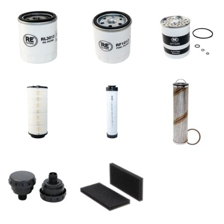 Filter Kit for Volvo L 20 B Filter Service Kit with Volvo D3D-Cae1 engine Serial No 1700001-