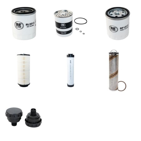 Filter Kit for Volvo L 25B Filter Service Kit with Volvo D3D-Cbe2 engine Serial No 17500001-