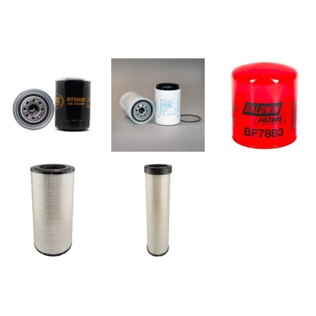 Filter Kit for Volvo L 50 E Filter Service Kit Air Oil Fuel Filters with Volvo D 4D-LAE2 engine  YR 2005-