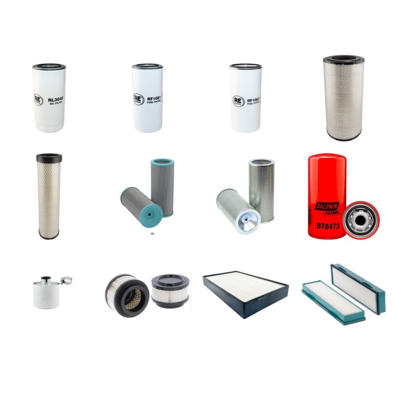 Filter Kit for Volvo L 60 G Filter Service Kit with Volvo D6H TIER 4I STUFE IIIB engine