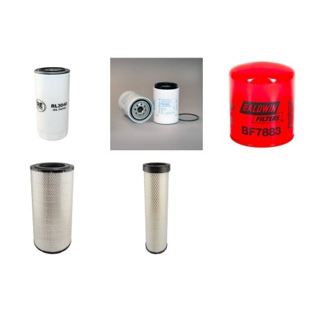 Filter Kit for Volvo L 70 E Filter Service Kit Air Oil Fuel Filters with Volvo  engine  YR 2003-
