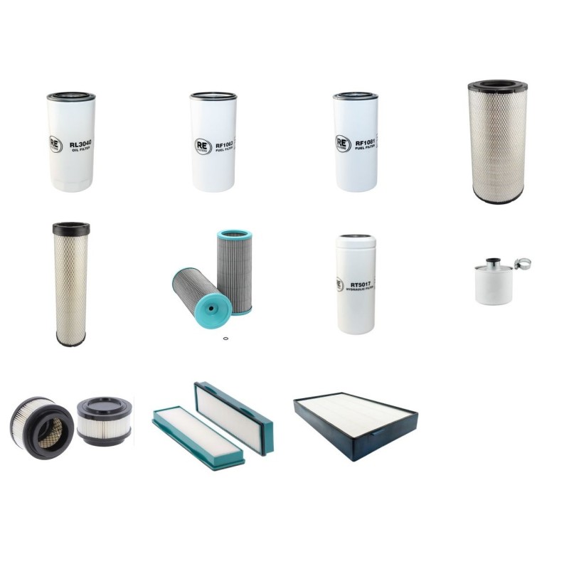 Filter Kit for Volvo L 70 G Filter Service Kit with Volvo D6H TIER 4I STUFE IIIB engine