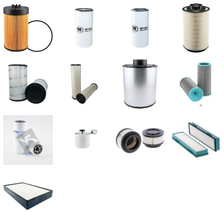 Filter Kit for Volvo L 120 G Filter Service Kit with Volvo D8H engine  YR 2012-