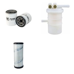 Filter Kit for Volvo LC 35 Filter Service Kit Air Oil Fuel Filters with Mitsubishi engine