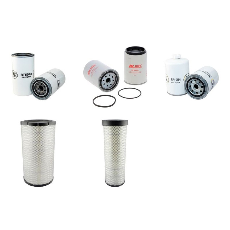 Filter Kit for Volvo SD 160 DX Filter Service Kit Air Oil Fuel Filters with Cummins 6B5.9 engine  YR 2008-