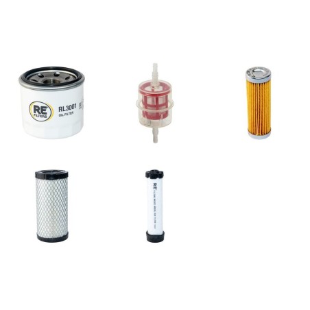 Filter kit for Wacker DT15 Air Oil Fuel Filters with Kubota D 902 Engine