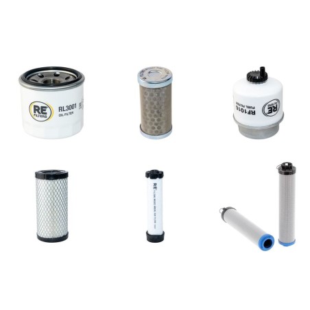 Filter kit for Wacker ET20 with Yanmar 3TNV76 Engine Year 2012-