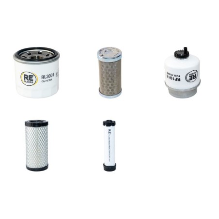 Filter kit for Wacker ET24 Air Oil Fuel Filters with Yanmar 3TNV76 Engine Year 2012-