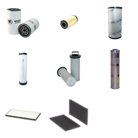 Filter kit for Wacker Neuson WL57 Perkins 1104D Engine