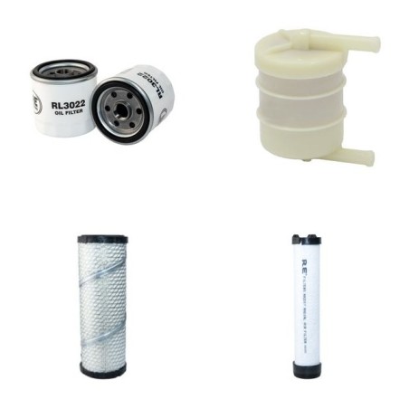 WEIDEMANN 1230 CX 35 Filter Service Kit Air Oil Fuel Filters w/Perkins 404C15 Eng.