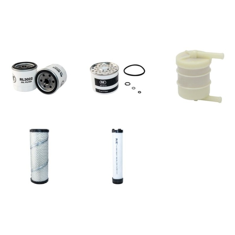 WEIDEMANN 1240 CX 35 (LP) Filter Service Kit Air Oil Fuel Filters w/Perkins 404C15 Eng.