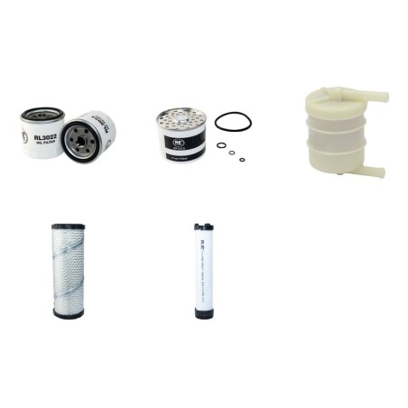 WEIDEMANN 1240 CX 35 (LP) Filter Service Kit Air Oil Fuel Filters w/Perkins 404C15 Eng.