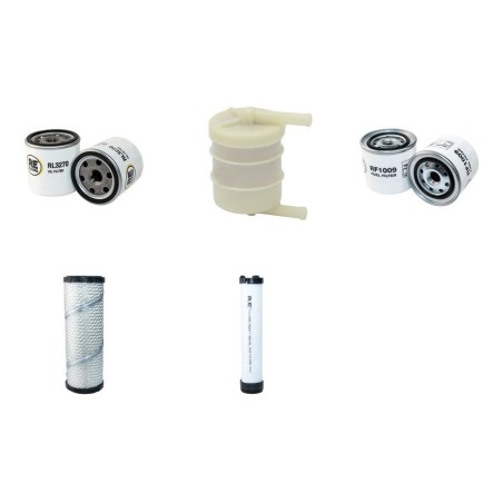 WEIDEMANN 1370 P43/P48 Filter Service Kit Air Oil Fuel Filters w/Perkins 104.20 104.22 KF 81168V Eng.