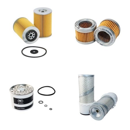 WEIDEMANN 3002 D/M Filter Service Kit Air Oil Fuel Filters w/Mitsubishi 4DQ50 Eng.