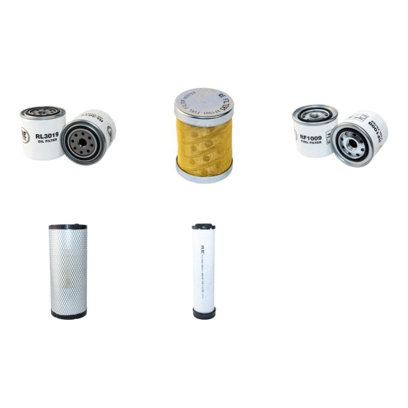 WEIDEMANN 3002 D/P Filter Service Kit w/Perkins/Shibaura Eng. Air, Oil, Fuel Filters