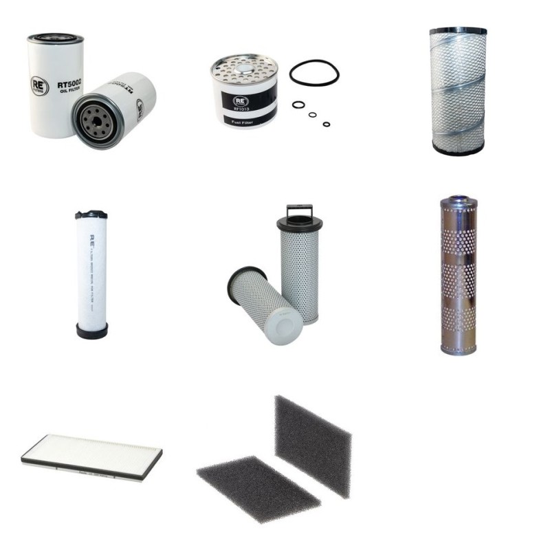 WEIDEMANN 4070 CX100T Filter Service Kit w/Perkins 1104C44T Eng.