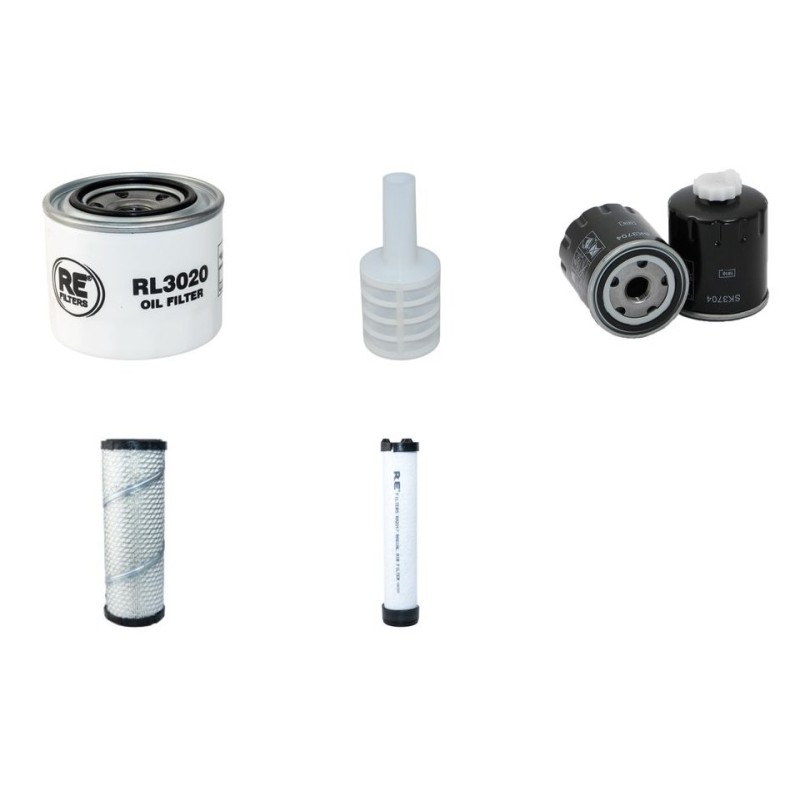 WEIDEMANN T 4512CC40 Filter Service Kit Air Oil Fuel Filters w/Yanmar 3TNV84T Eng.
