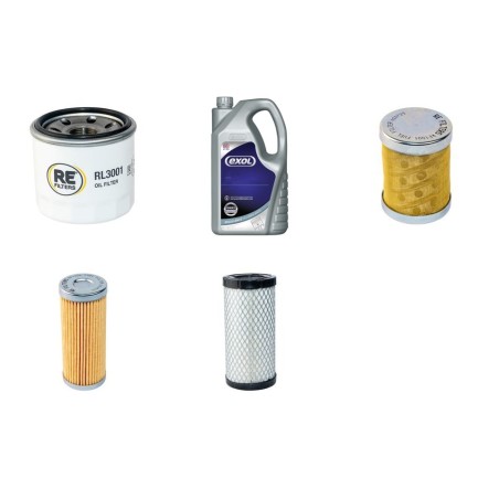 Filter Kit for Yanmar B15-3 Engine Filter & Lubricant kit with Yanmar 3TNE68-ENBAC Engine