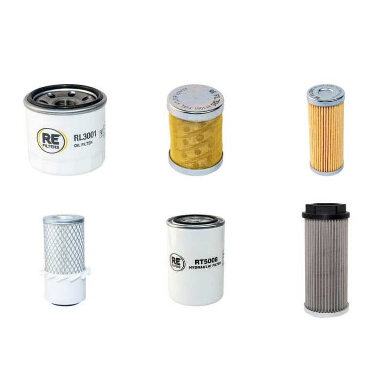 Filter Kit for Yanmar B19-2CR with Yanmar 3TNE68 Engine