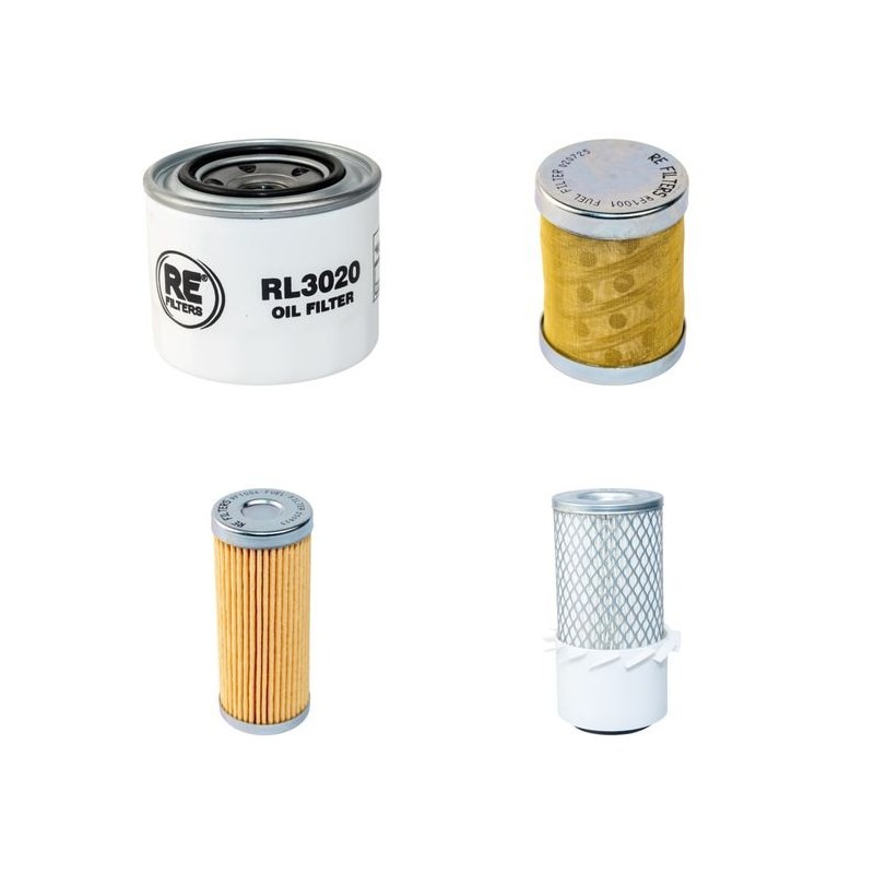 Filter Kit for Yanmar B22 Air Oil Fuel Filters with Yanmar Engine Serial No -900999