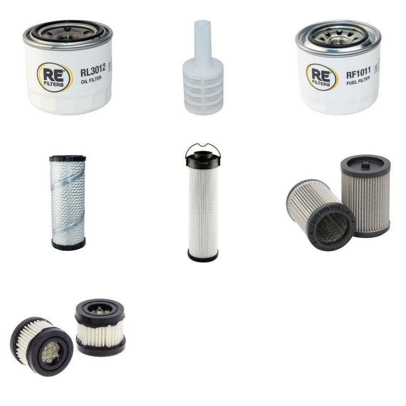 Filter Kit for Yanmar B25V Service Kit Air, with 3TNV82 Engine