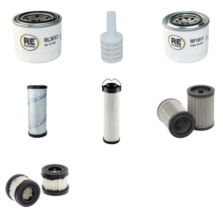 Filter Kit for Yanmar B25V Service Kit Air, with 3TNV82 Engine