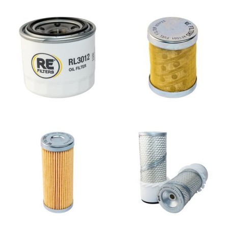 Filter Kit for Yanmar B27-2(A.B) with Yanmar Engine Air, Oil, Fuel Filters