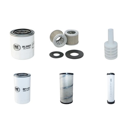 Filter Kit for Yanmar C50R-3B - Air, Oil, Fuel Filters