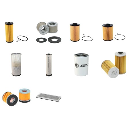 Filter Kit for Yanmar C50R-3C with ISUZU 4JJ1-XYBB-01 Engine Year 2012-