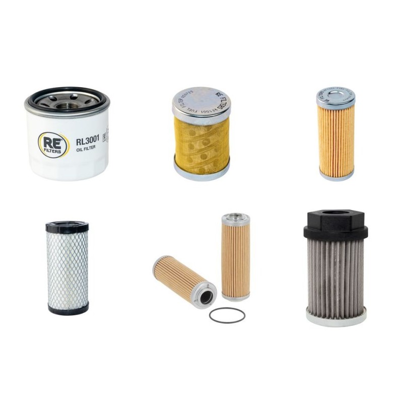 Filter Kit for Yanmar SV15 with Yanmar 3TNV70-XBVAI Engine