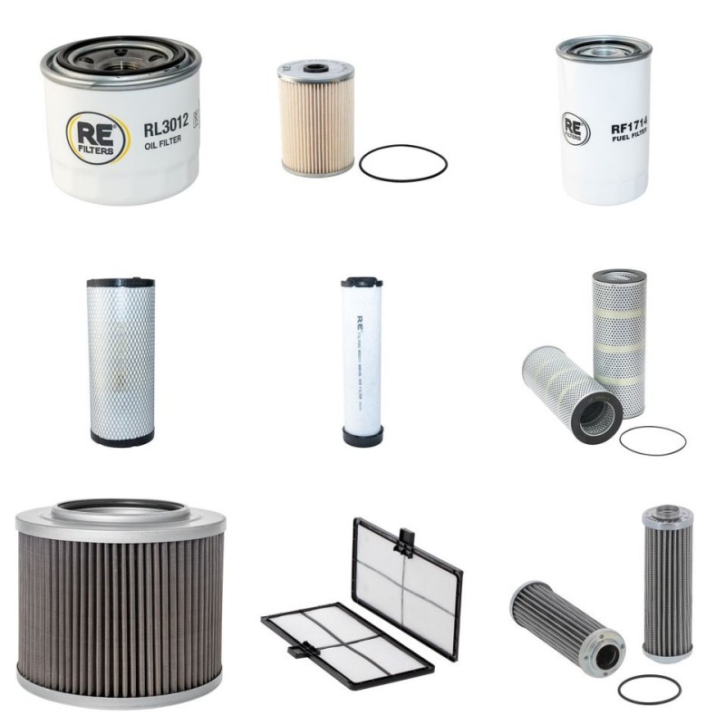Filter Kit for Yanmar SV100-2 with Yanmar 4TNV98CT-VBV Engine Year 2014-