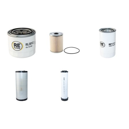 YANMAR SV 100-2 Filter Service Kit Air Oil Fuel Filters w/Yanmar 4TNV98CT-VBV Eng.   YR  2014-