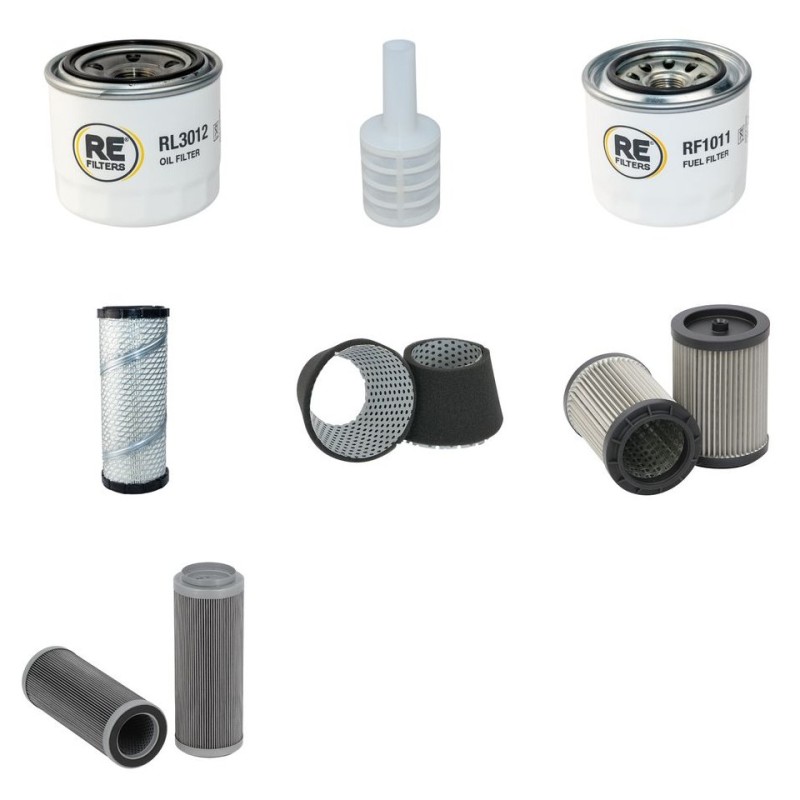 YANMAR VIO 55 Filter Service Kit w/Yanmar 4TNV88 Eng.   YR  9.05-