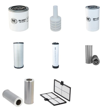 YANMAR VIO 80-4 Filter Service Kit w/Yanmar 4Tnv98 Eng. 2011-